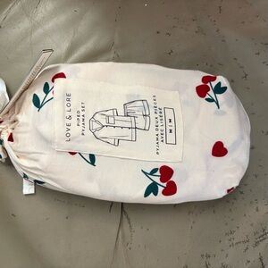 Medium Love & Lore Pajama Set with Cherry Print